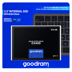 Goodram CX400 gen.2 2.5" 512 Go Série ATA III 3D TLC NAND - Vue supplémentaire 7
