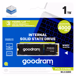 Goodram SSDPR-PX600-2K0-80 disque SSD M.2 2 To PCI Express 4.0 3D NAND NVMe