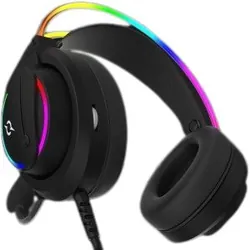 Aqirys Cygnus Casque Avec fil Arceau Jouer Noir