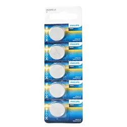 5x Piles PHILIPS LITHIUM CR2016 3V