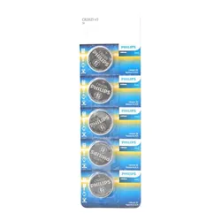 5x Piles PHILIPS LITHIUM CR2025 3V