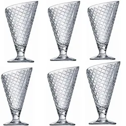 6 Coupes à Glace Losange 30Cl
