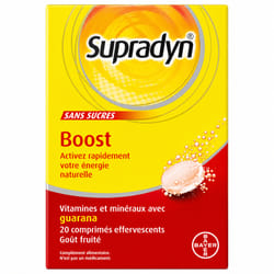 Supradyn Boost Effervescents 20 Comprimés