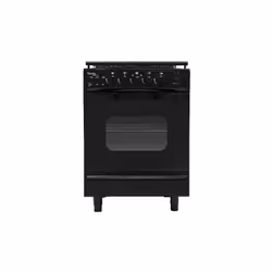 Cuisinière Condor 60 cm - 4 Feux - Pieds Réglable - Minuterie Digitale - Brûleurs à Bec - Port casserole émaillé - Couvres br ...