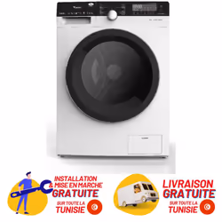 Machine à Laver Condor Frontal - Capacité: 10.5 KG - Vitesse d'essorage:1400 Tr/min- Classe énergétique: A+++ - Poids Net: 74 ...