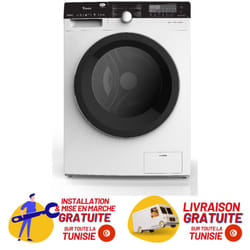 Machine à laver Condor Frontale 10KG 1400tr/min Blanc - Économique et Puissante