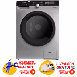 Machine à laver Frontale Condor WAF-KB441L1W - Capacité: 10.5 kg - 14 programmes - Vitesse de rotation: 1400 tr/min - Classe  ...