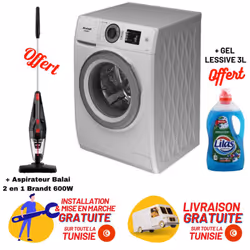 Lave linge Frontale Brandt BAM84SS 8Kg / Silver