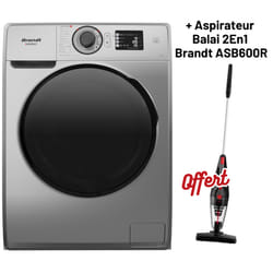 Lave Linge Frontale BRANDT BAM102QSL 10.5 Kg + 2 Lilas Gel