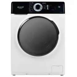 Brandt BAM1052WBL - Lave-linge frontal, 10.5 kg, 1200 tr/min, 12 programmes, classe A+++, silver