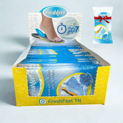 FRESHFEET SEMELLES PARFUMEES ANTI ODEURS FLEUR BLEUE BOITS DE 15 AVEC 2 UNITES (OFFERT)