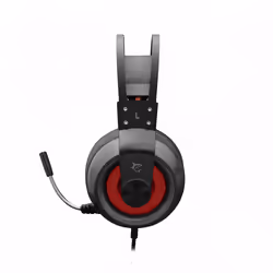 White Shark Caracal Casque Avec fil Arceau Jouer USB Type-A Noir, Argent