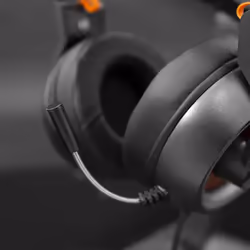 White Shark Caracal Casque Avec fil Arceau Jouer USB Type-A Noir, Argent - Vue supplémentaire 4