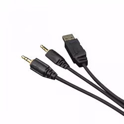 White Shark Caracal Casque Avec fil Arceau Jouer USB Type-A Noir, Argent - Vue supplémentaire 6