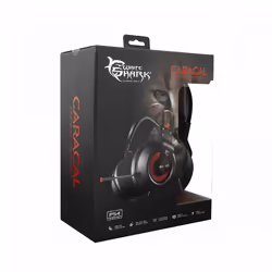 White Shark Caracal Casque Avec fil Arceau Jouer USB Type-A Noir, Argent - Vue supplémentaire 7