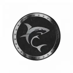 White Shark Minotaur Tapis de souris de jeu Noir, Gris, Blanc