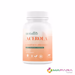 Chaque gélule ou portion standard de notre acérola titré à 25% de vitamine C.