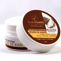 Beurre de Karité Pure et 100% Naturelle ALMAFLORE