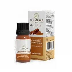 ALMAFLORE Huile Essentielle de cannelle de ceylan Bio 10ML