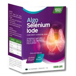 EDEN LIFE - ALGO SELENIUM IODE 30 COMPRIMES
