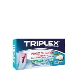 Triplex Maux de Gorge Eucalyptus 16 Comprimés