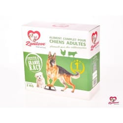 Croquettes ZANILOVE Pour chien Adulte 2Kg