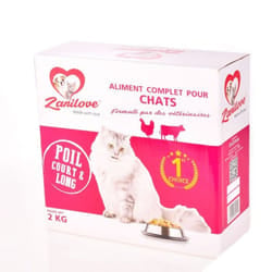 Croquettes ZANILOVE Pour chat 2Kg