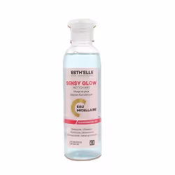 ESTH'ELLE  SENSY GOW EAU MICELLAIRE élimine le sébum, les impuretés diverses et les traces de maquillage, sans agresser ni dé ...