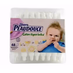 PEAUDOUCE COTON TIGES BEBE 48 PIECES