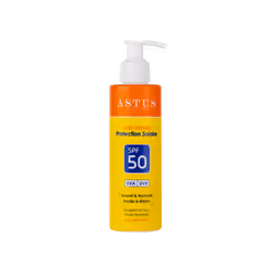 Le lait protecteur ASTUS SPF50 plus pour adulte assure une meilleure prévention du vieillissement cellulaire grâce à sa formu ...