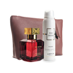 Astus - Coffret Fun Inter Eau De Parfum Femme 50Ml + Déodorant 150Ml + Trousse