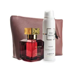 Astus - Coffret Fun Inter Eau De Parfum Femme 50Ml + Déodorant 150Ml + Trousse
