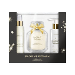 Parfaland - Coffret Radiant Woman Eau De Parfum 100Ml + Body Spray 125Ml + Lait Corps 140Ml