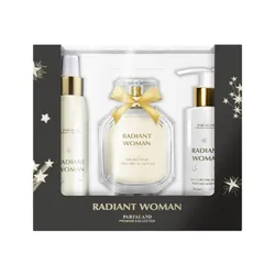 Parfaland - Coffret Radiant Woman Eau De Parfum 100Ml + Body Spray 125Ml + Lait Corps 140Ml