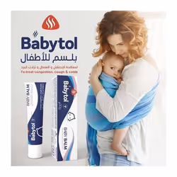 Babytol pour traiter la congestion, la toux et le rhume. Pommade pour bébés 30g
