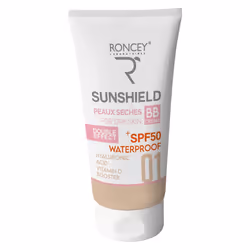 Roncey Ecran Sunshield Waterproof SPF50+ Teinte 01 Peau Sèche 50ml