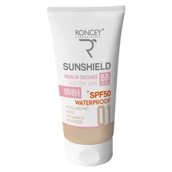 Roncey Ecran Sunshield Waterproof SPF50+ Teinte 01 Peau Sèche 50ml