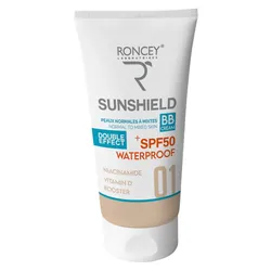 Roncey Ecran Sunshield Waterproof SPF50+ Teinte 01 Peau Mixte 50ml