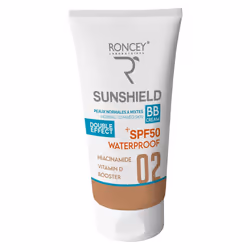 Roncey Ecran Sunshield Waterproof Peau Mixte SPF50+ Teinte 02 50ml