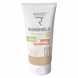 Roncey Ecran Sunshield Waterproof SPF50+ Teinte 01 Peau Grasse 50ml