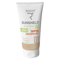 Roncey Ecran Sunshield Waterproof SPF50+ Teinte 01 Peau Grasse 50ml