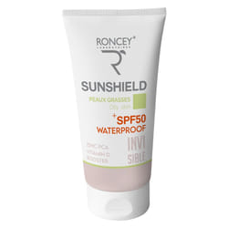 Roncey Ecran Sunshield Waterproof Peau Grasse SPF50+ Invisible 50ml