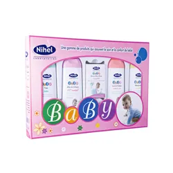 Nihel - Coffret Bleu 4P Bébé Rose