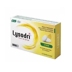 Lysodri maux de gorge 16 Pastilles à sucer Citron