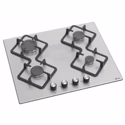Plaque de cuisson 60 cm - 4 feux à gaz: Brûleur rapide / 2x Brûleurs semi-rapides / Petit brûleur - Commandes latérales - All ...