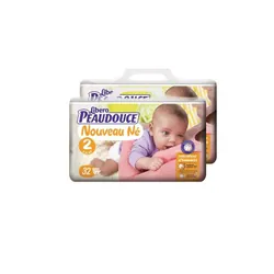 Peaudouce Couche Taille 2 3-6kg 32Pcs