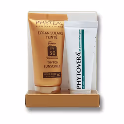 Coffret Phytéal Ecran Solaire Teinte Beige Rose Clair Spf 50 50ml + Phytovera Gel apaisant 30 ml