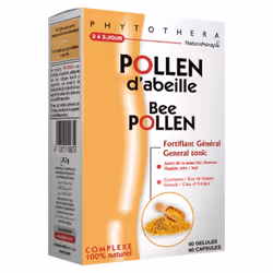PHYTOTHERA Pollen d’abeilles combat les états de fatigue, la fragilité capillaire.