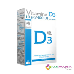 Vital Vitamine D3 30 gélules
