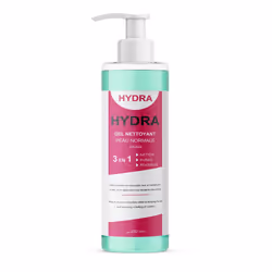 Hydra Gel Nettoyant Visage Peau Normale : Gel nettoyant pour purifier et revitaliser la peau normale.